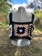 Load image into Gallery viewer, no. 17 cropped granny square tank top
