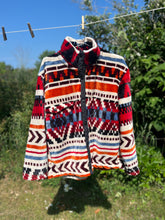 Load image into Gallery viewer, no. 20 geometric fleece snap sweater
