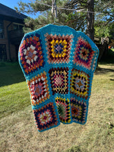 Load image into Gallery viewer, no. 13 Blue granny square vest
