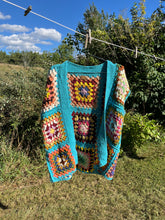 Load image into Gallery viewer, no. 13 Blue granny square vest
